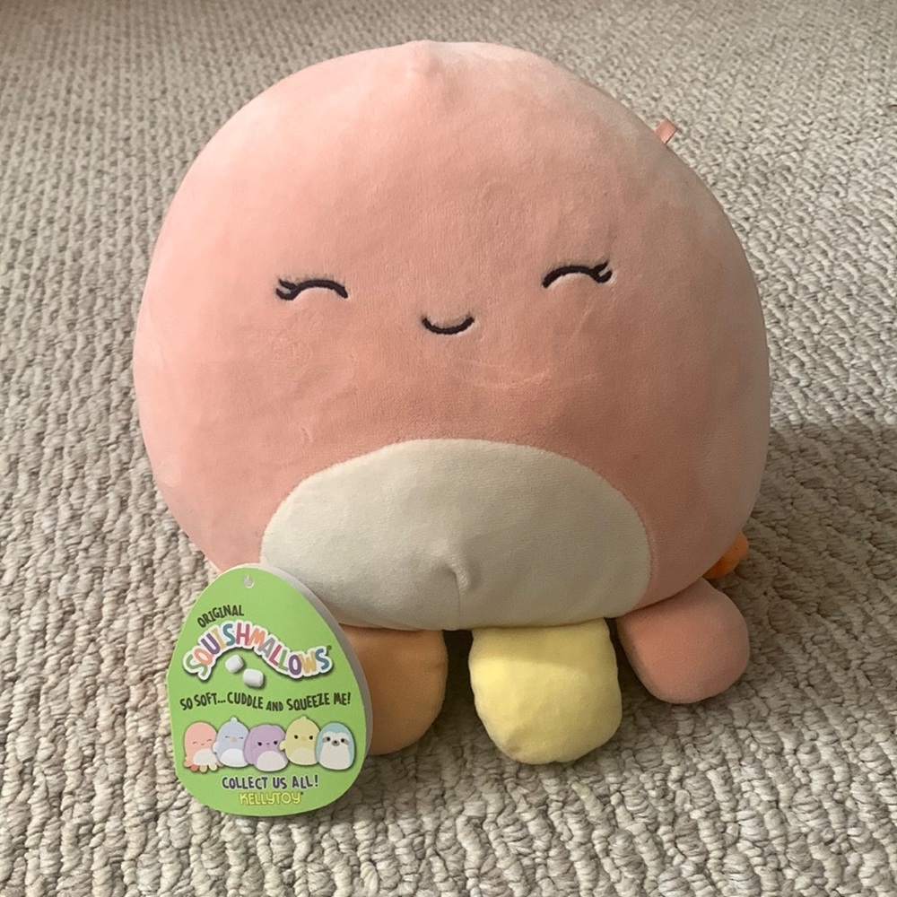 This is Melina, she is a 7inch octopus Squishmallow.